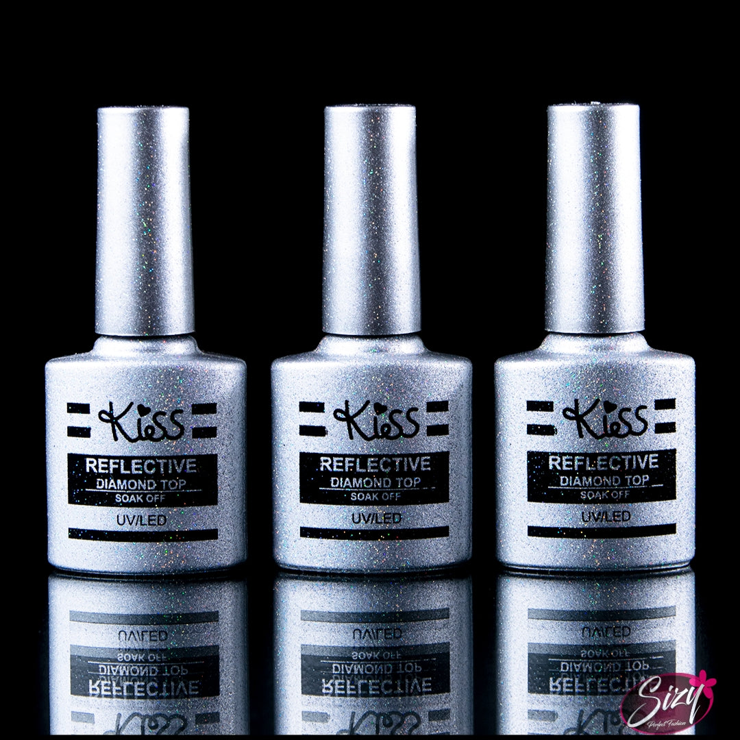 Esmalte Reflectivo Diamante Top UV/LED Kiss