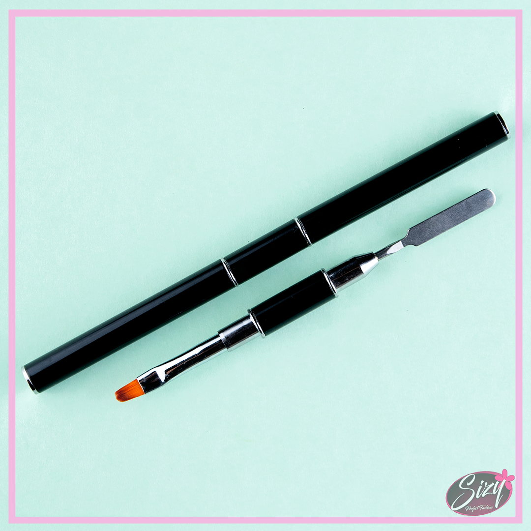 Pincel y Espatula Para PolyGel o Acrílico