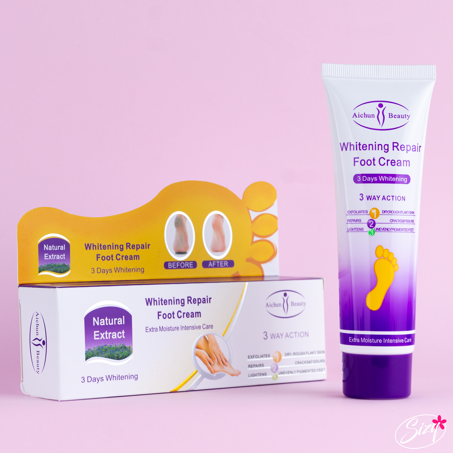 Crema Blanqueadora Y Reparadora De Pies Aichun Beauty