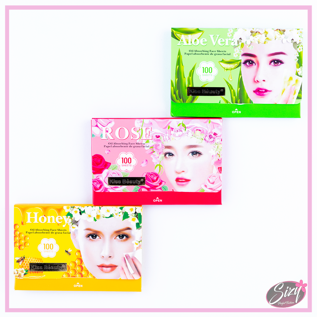 Papel Absorbente De Grasa Facial Kiss Beauty