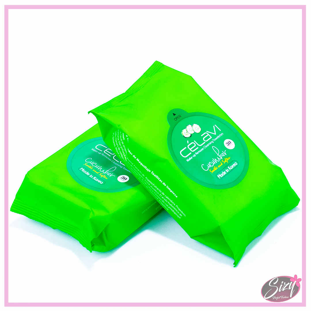 Toallas Desmaquillantes Célavi Pepino