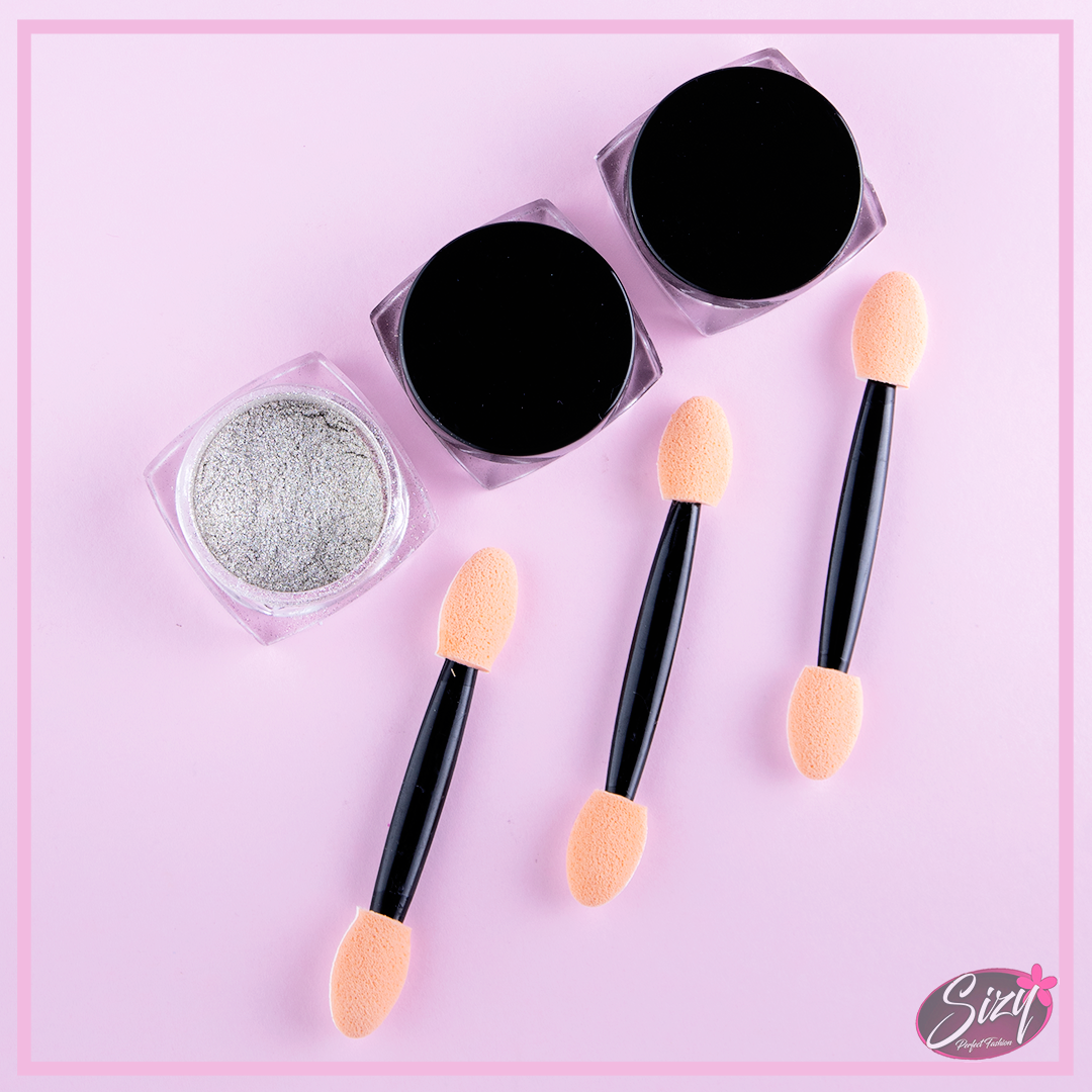 POLVO EFECTO ESPEJO PLATEADO