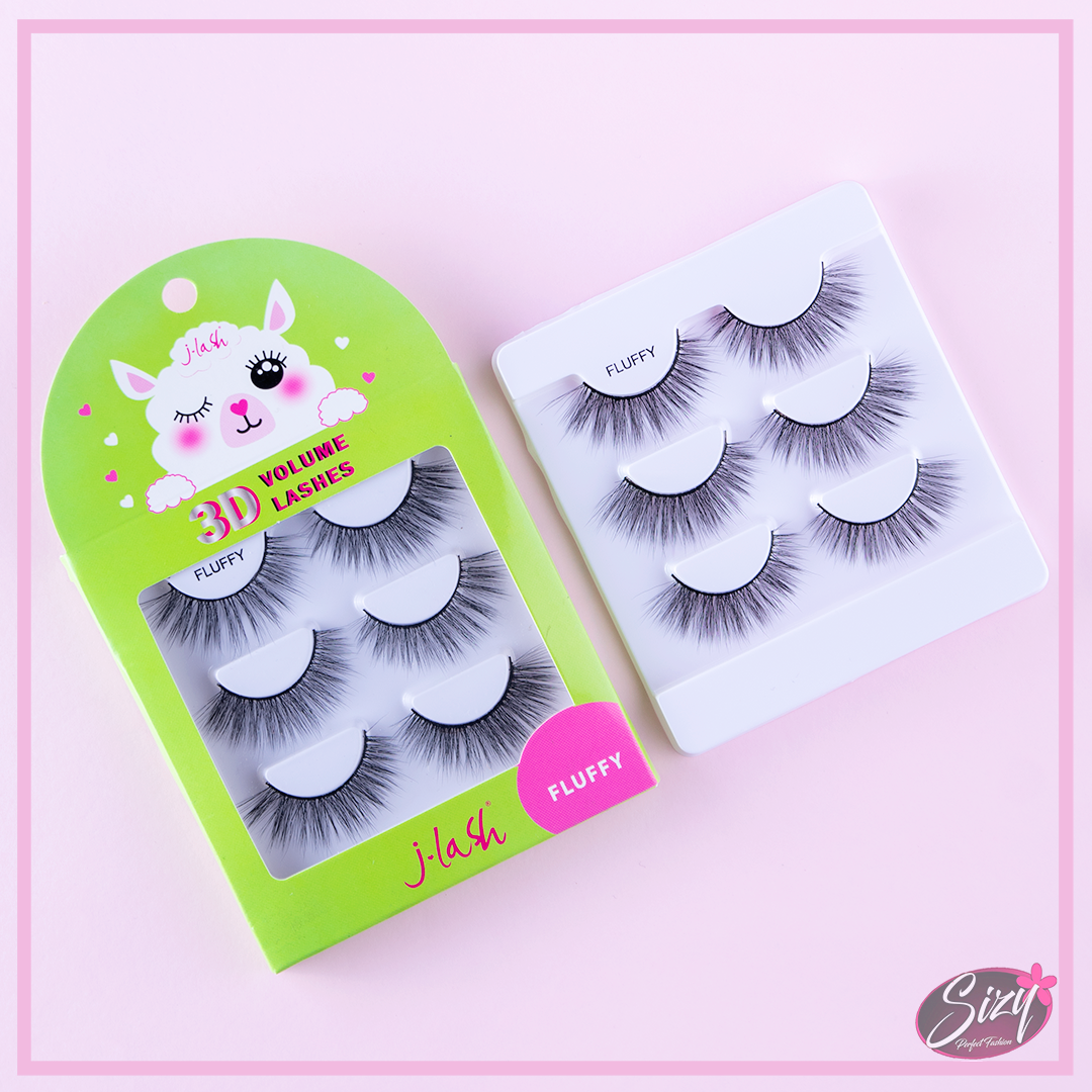 Set De Pestañas Postizas Fluffy 3X Pack J-Lash