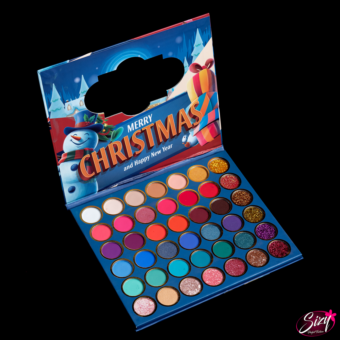 Paleta De Sombras Merry Christmas Azul 42 Colores