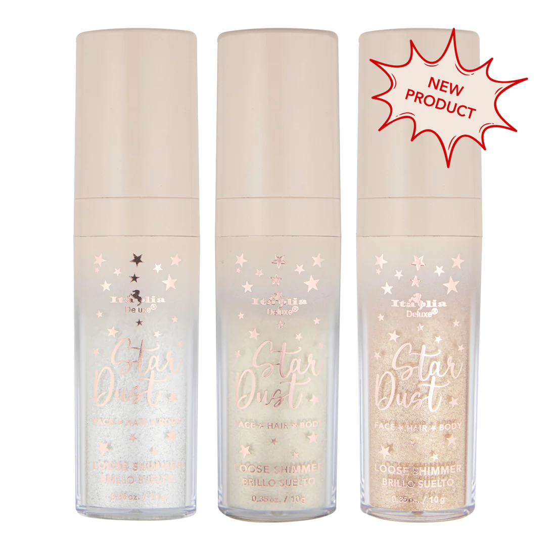 Star Dust - Brillo Suelto Para Rostro, Cabello y Cuerpo
