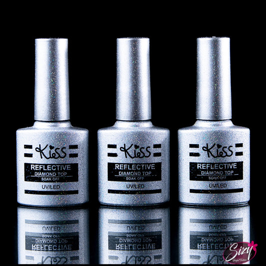 Esmalte Reflectivo Diamante Top UV/LED Kiss