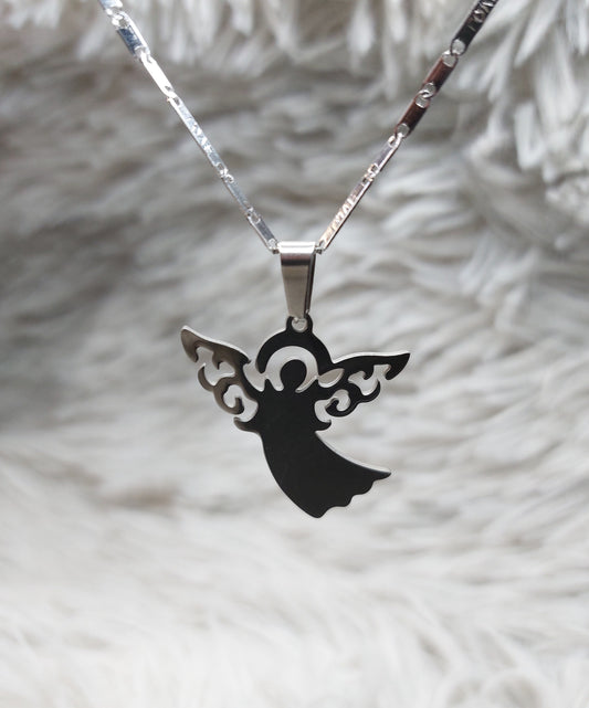 Cadena Con Dije Diseño Angelito Grande