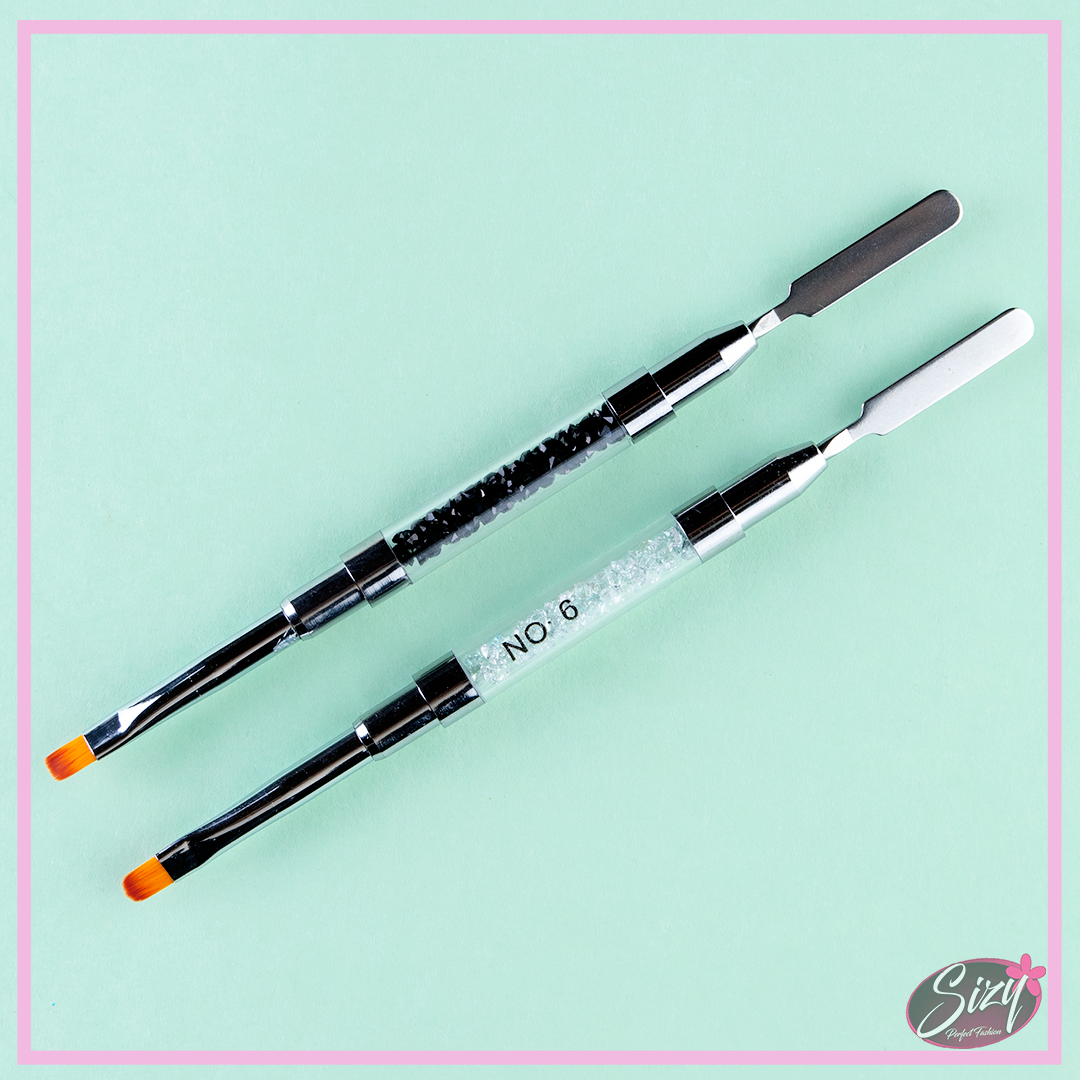 Pincel Para Polygel Doble Extremo