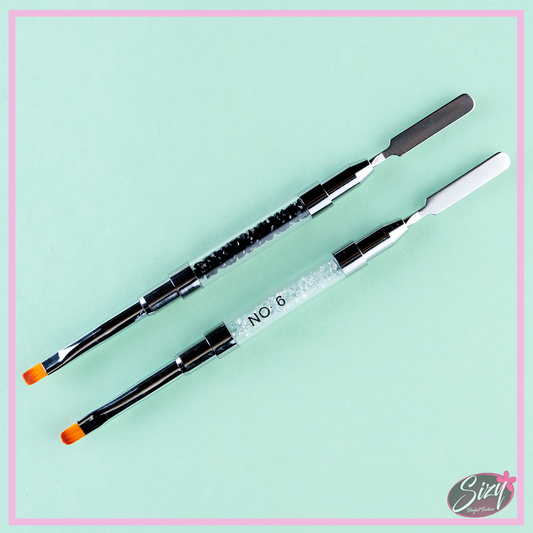Pincel Para Polygel Doble Extremo