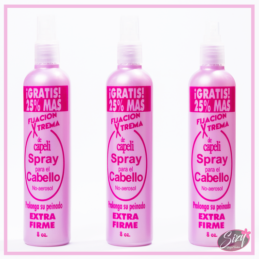 Spray Fijador Extrafirme Grande 8oz Capeli