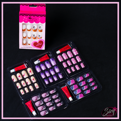 Set Uñas Postizas Decoradas - Elegant Touch