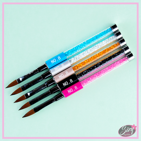 Pincel Para Acrílico Decorado #8