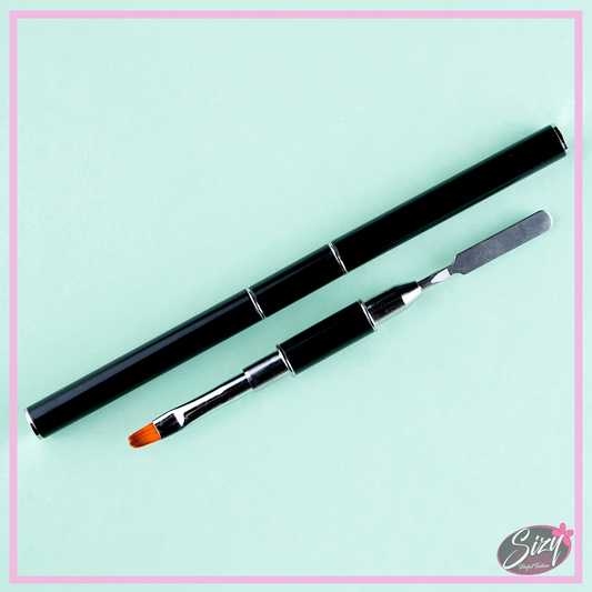 Pincel y Espatula Para PolyGel o Acrílico