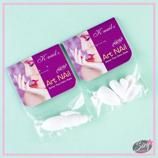 Bolsita De Uñas Postizas Completas  K-Nails Blanco