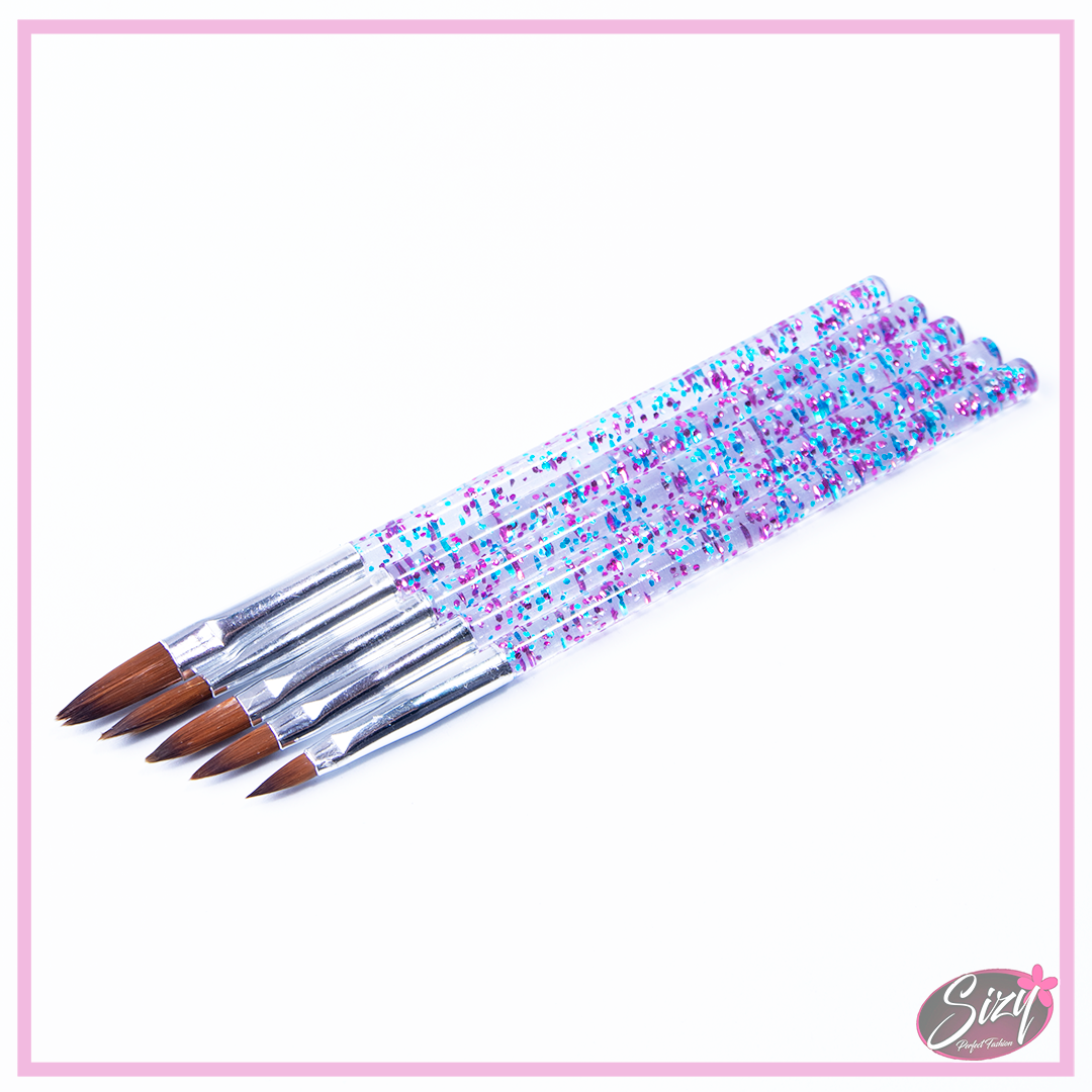 Set Pinceles Evok Para Uñas Acrílicas