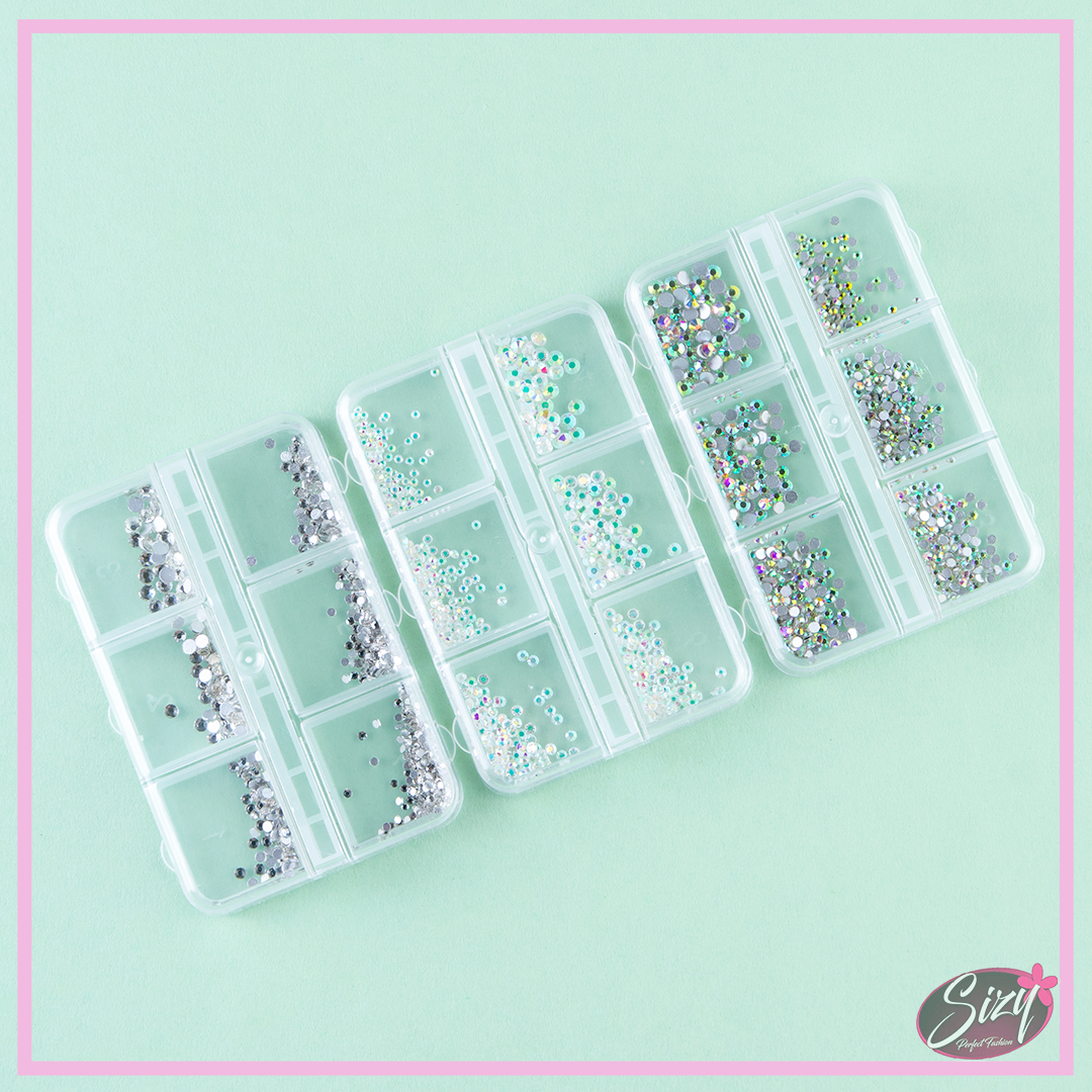 Mini Caja De Diamantes Para Uñas