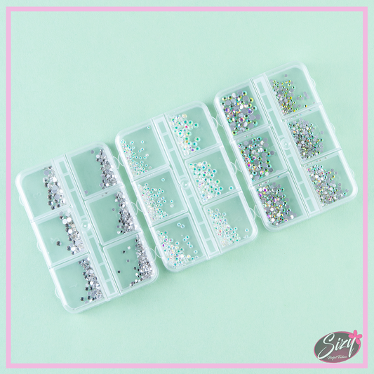 Mini Caja De Diamantes Para Uñas