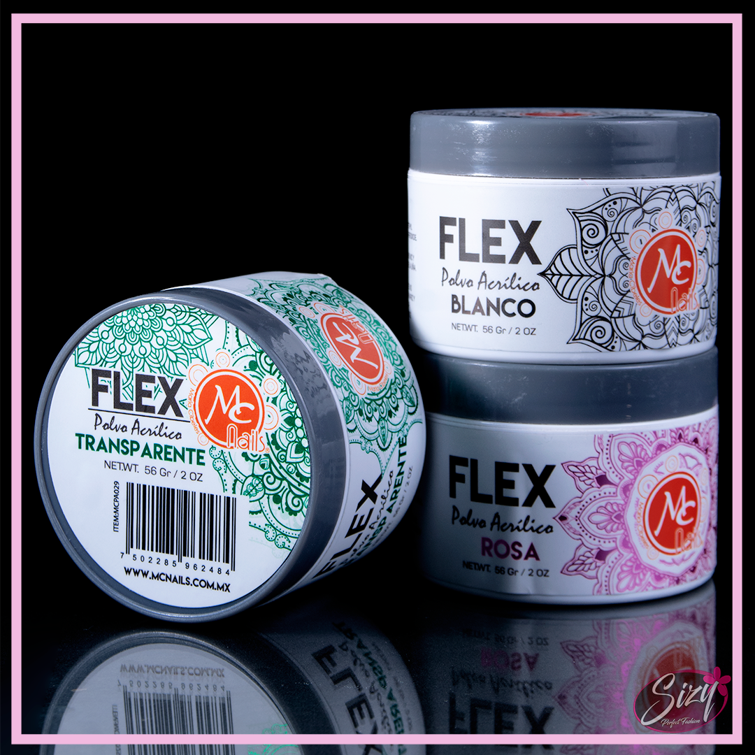 Polvo Acrílico Flex MC Nails 2 Oz