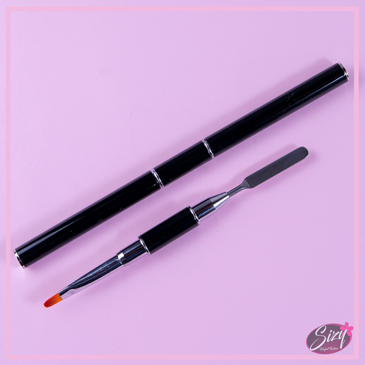 Pincel y Espátula Para PolyGel 2 En 1