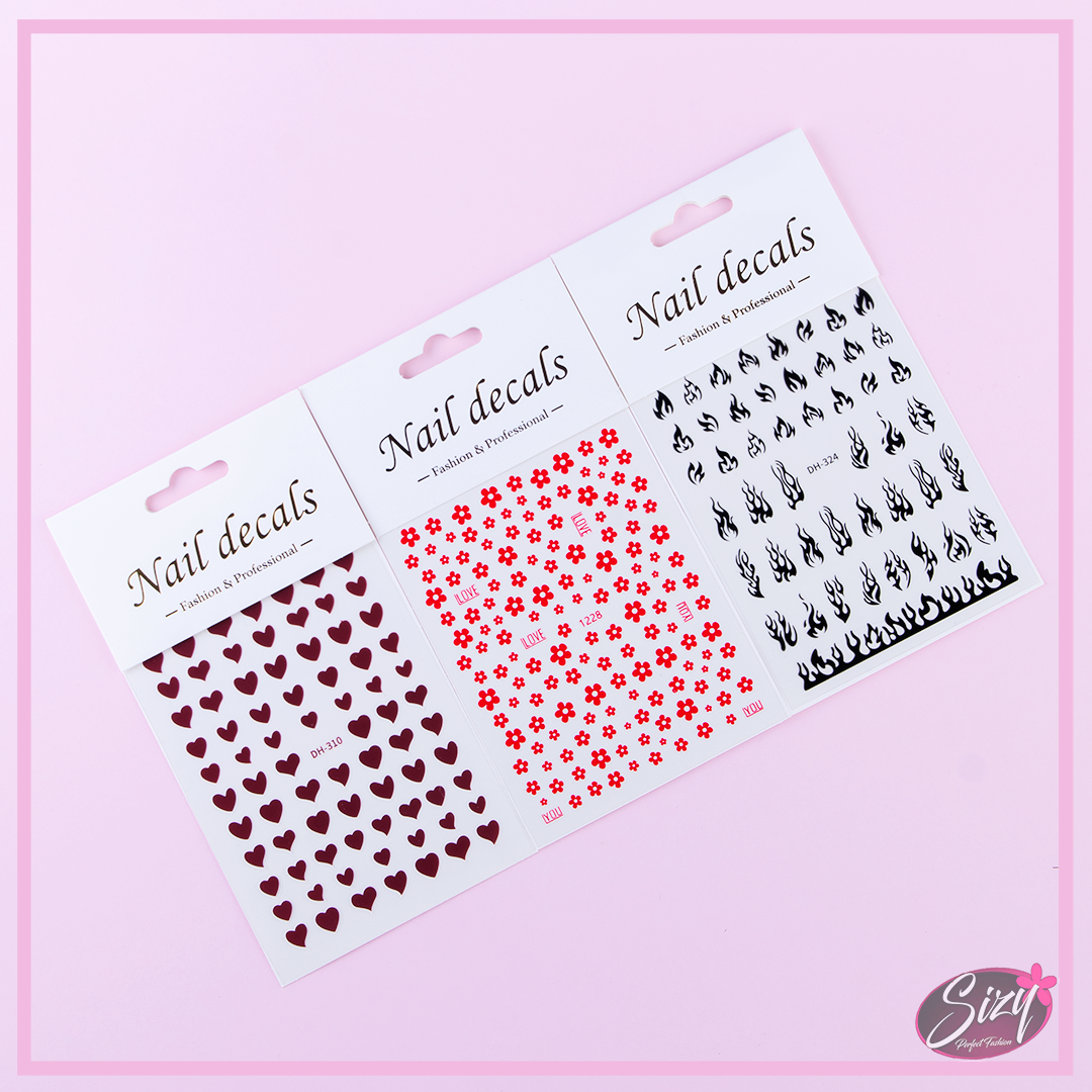 Sticker Para Uñas Diferentes Diseños