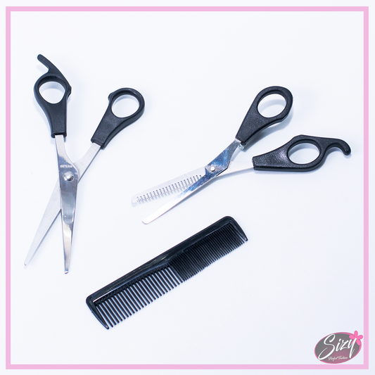 Tijeras de Peluquería con comb CORONA.
