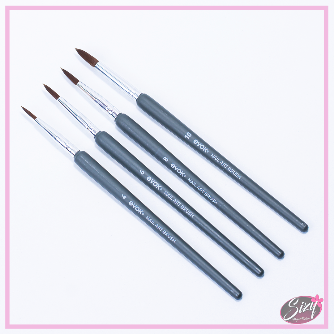 Kit Duo Pincel Para Acrílico Evok