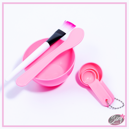 Set Bowl Para Hacer Mascarilla Facial