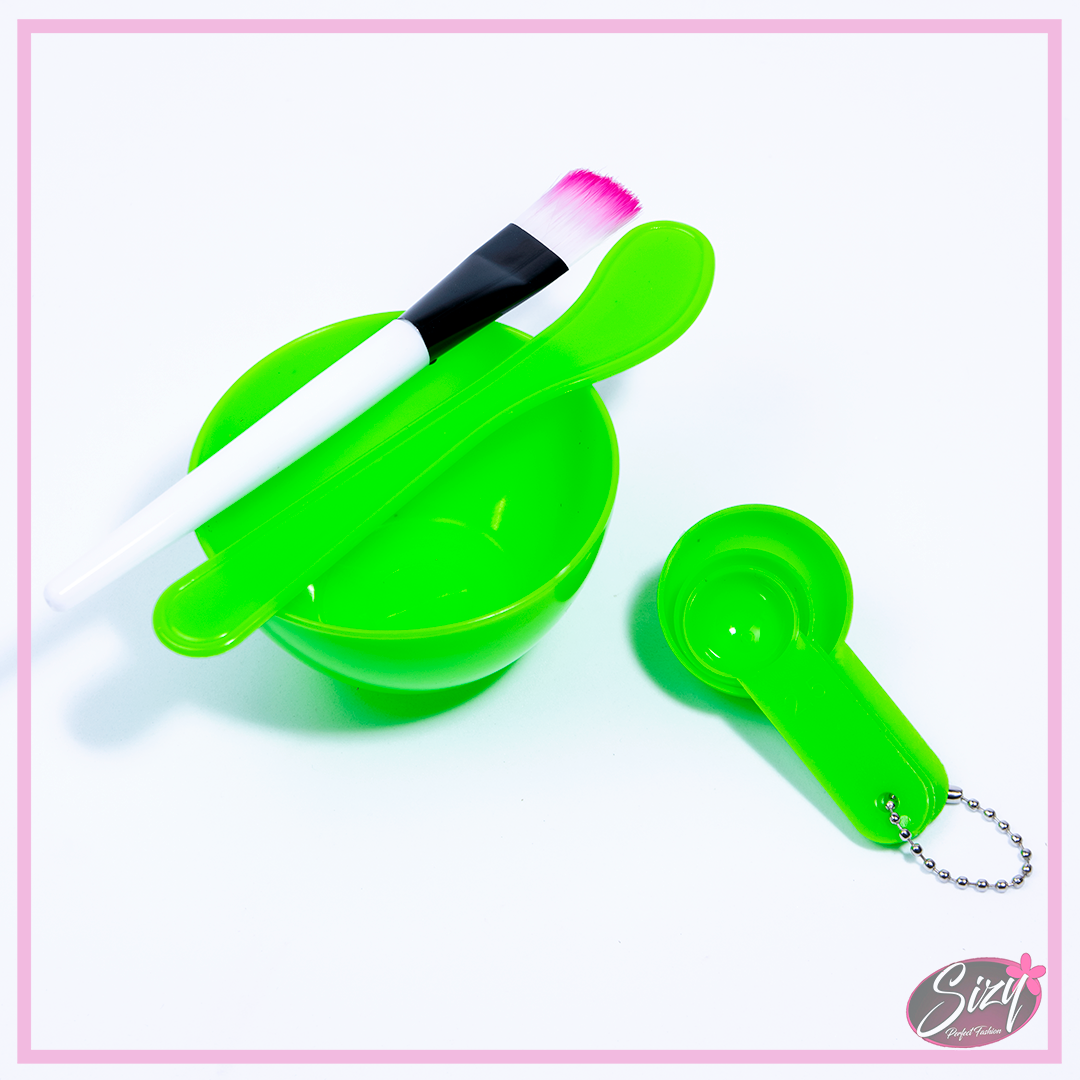 Set Bowl Para Hacer Mascarilla Facial