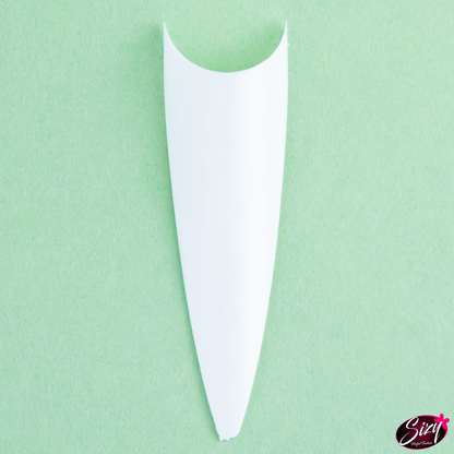 Uñas Postizas - Adoravel Stilleto Blanco Extra Largo