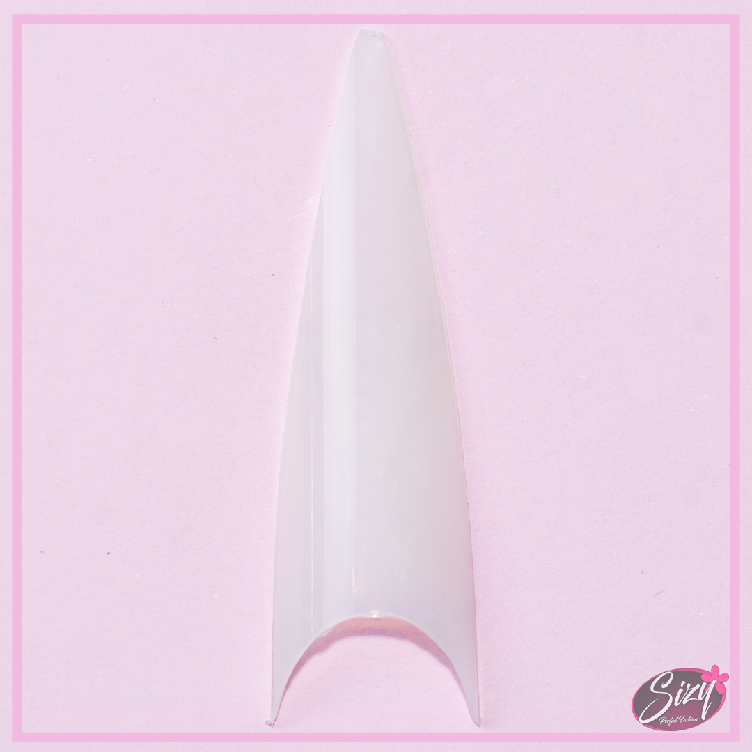 Set  De Uñas Postizas - Gold Finger Blanco