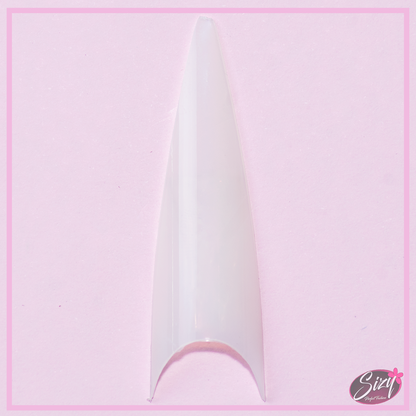 Set  De Uñas Postizas - Gold Finger Blanco