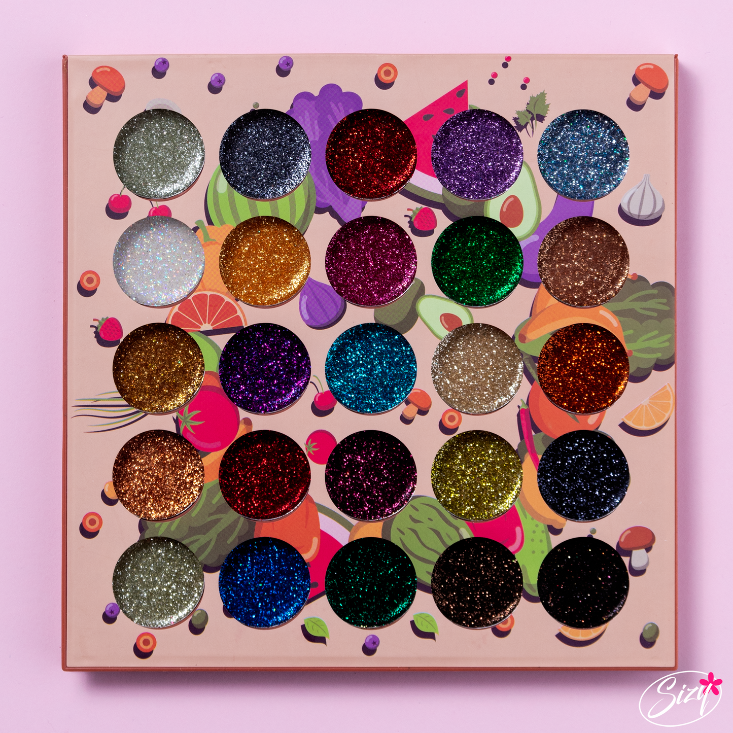 Paleta De Sombras Glitter 25 Tonos