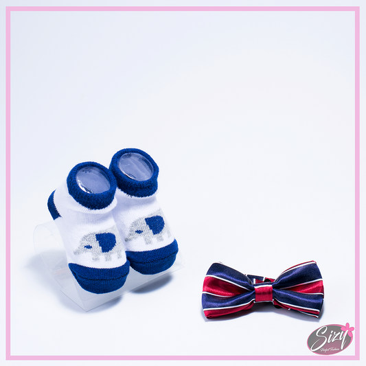 Calcetín y Corbatín Para Bebé
