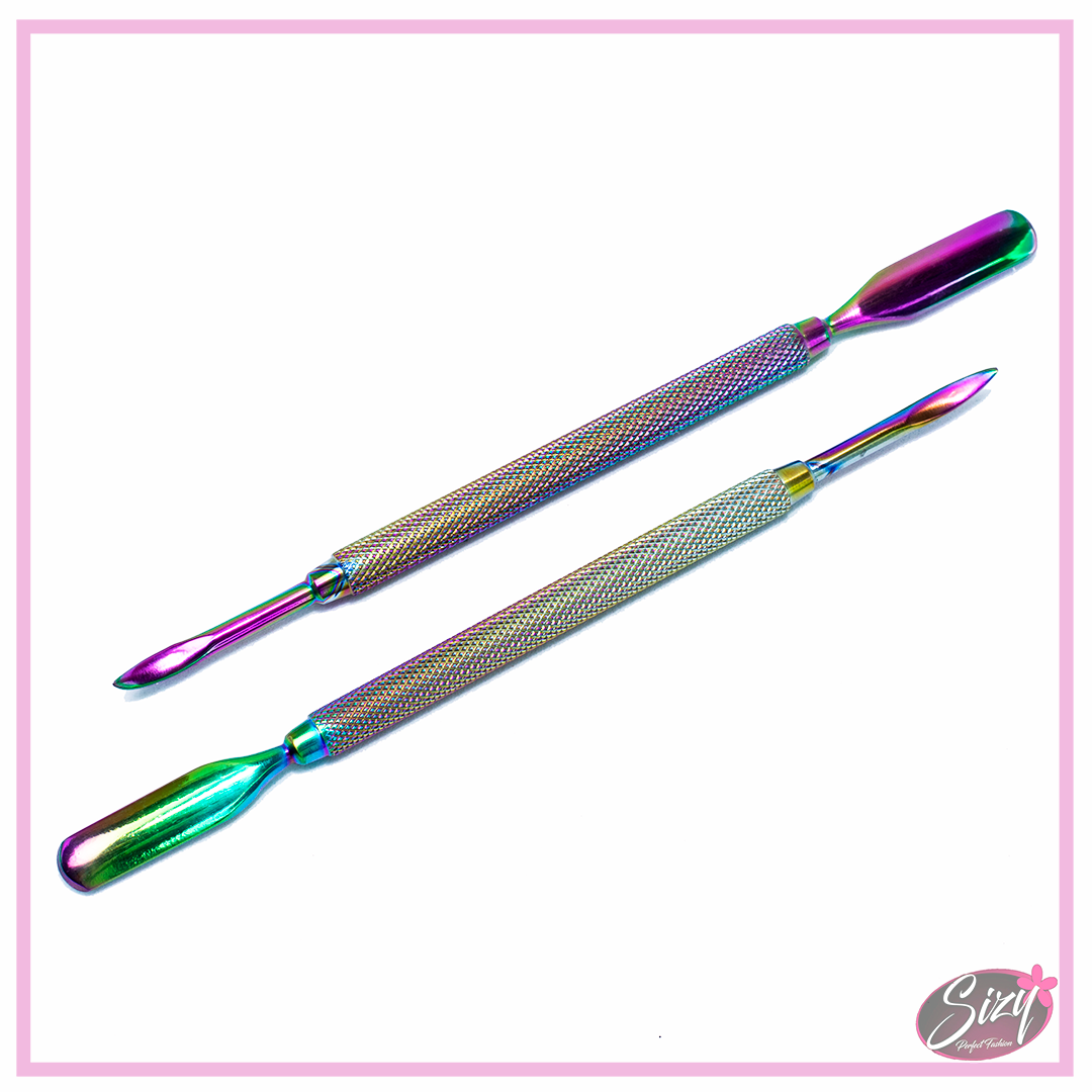 Beauty Tools Empujador De Cutícula En Acero Tornasol Con Punta