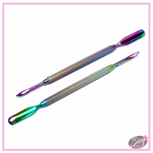 Beauty Tools Empujador De Cutícula En Acero Tornasol Con Punta