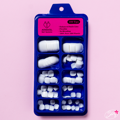 Uñas Postizas Para Pies Blanco