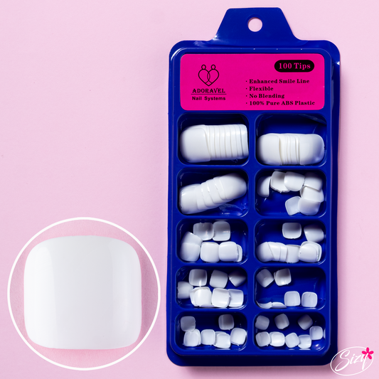 Uñas Postizas Para Pies Blanco