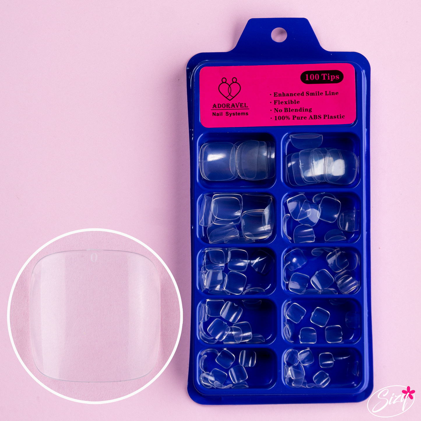 Uñas Postizas Para Pies Transparente