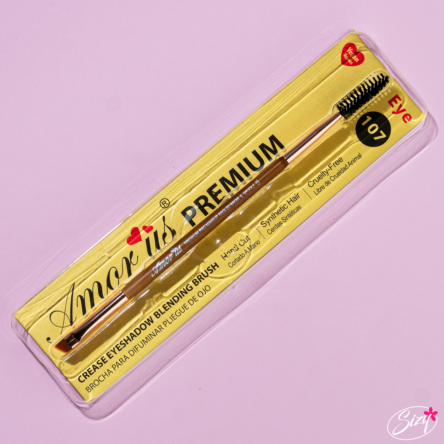 Brocha Doble Lado Para Cejas Amor'us Premium