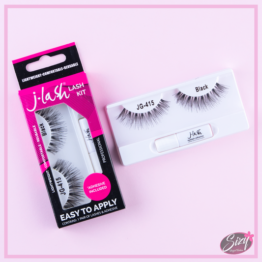 Kit Pestañas Postizas y Pegamento - J Lash