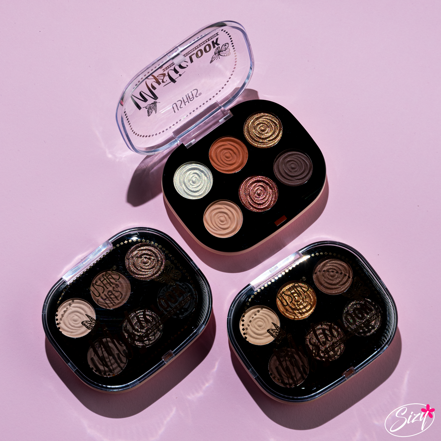Mini Paleta De Sombras Mystick Look Ushas Tonos Oscuros