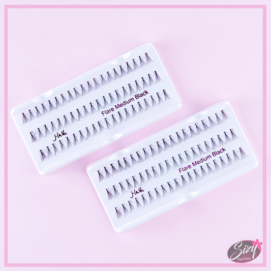 Pestañas Postizas Individuales Flare Medium Black J-Lash