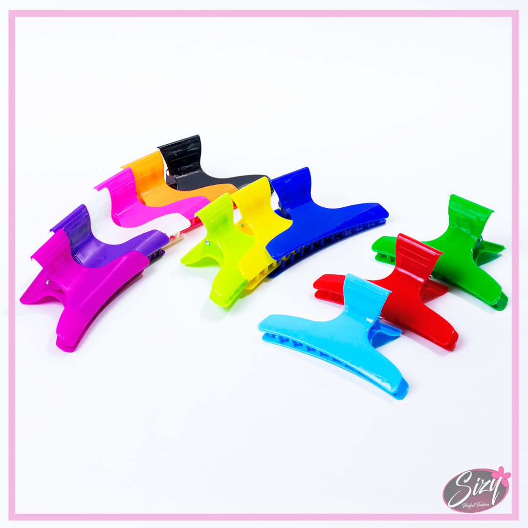 Kit De 12 Ganchos Pinza Mariposa