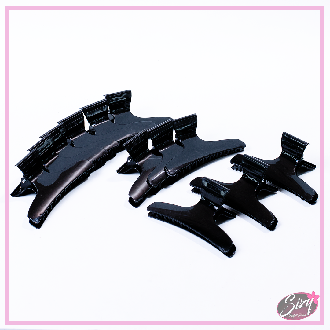 Kit De 12 Ganchos Pinza Mariposa