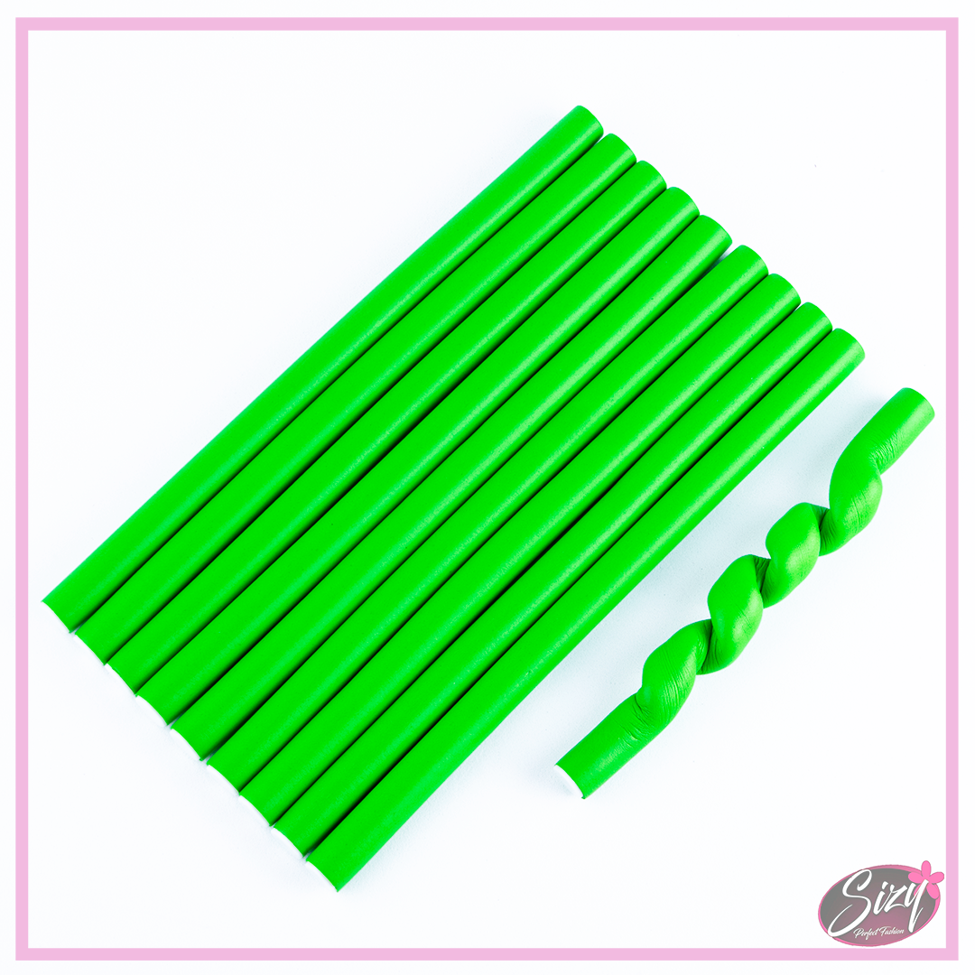 Set Tubos Tipo Bodys Para Rizar El Cabello Mediano