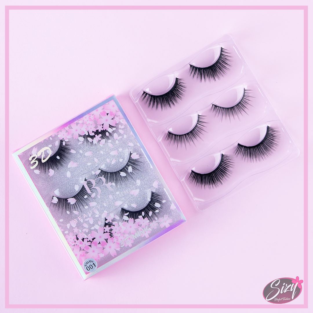 Set Pestañas Postizas 3D Beauty Republic