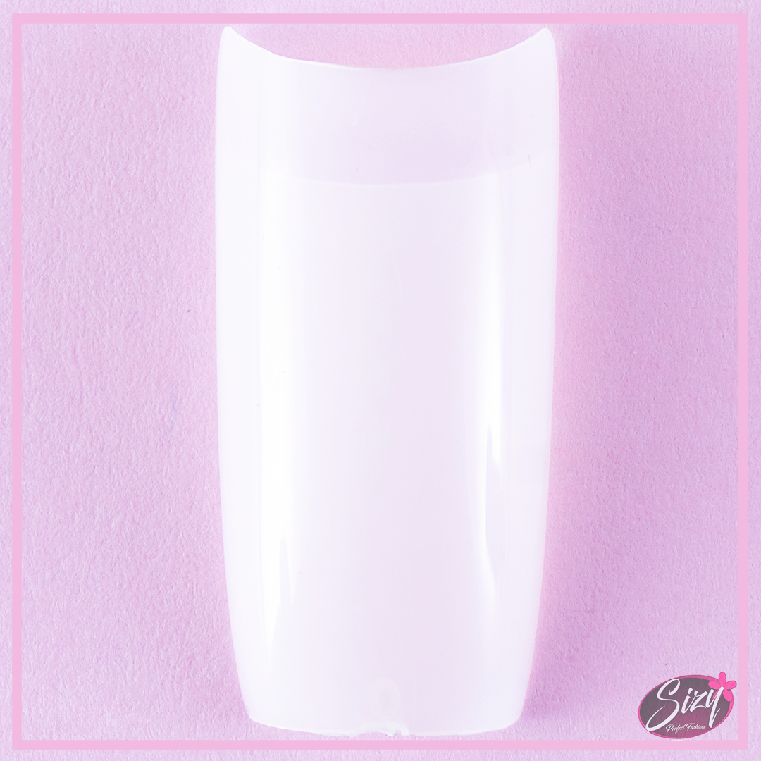 Uñas Postizas Cuadradas Adoravel Blanco