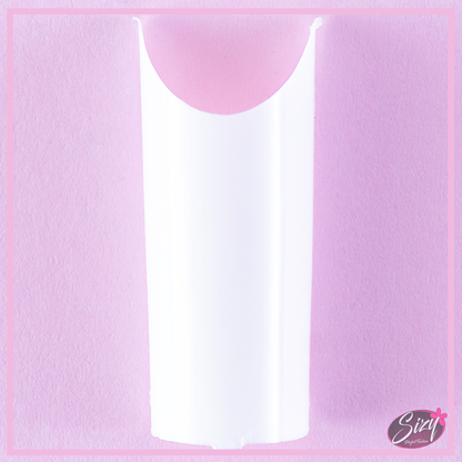 Kit 500 Uñas Postizas Coffin Blanco Adoravel