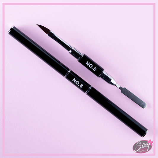 Pincel y Espátula Para Polygel o Acrílico #8