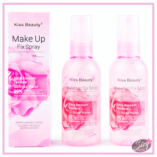 Fijador De Maquillaje Agua De Rosas Kiss Beauty